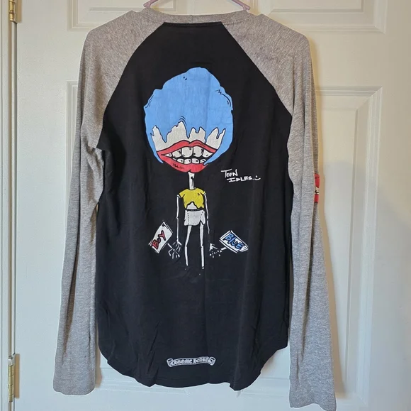 Chrome Hearts Black and Gray Long Sleeve Shirt - Picture 9 of 9